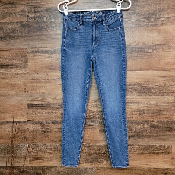 American Eagle Jeans 4 R Jegging 360 Next Level Stretch Super Hi Rise - Picture 1 of 11